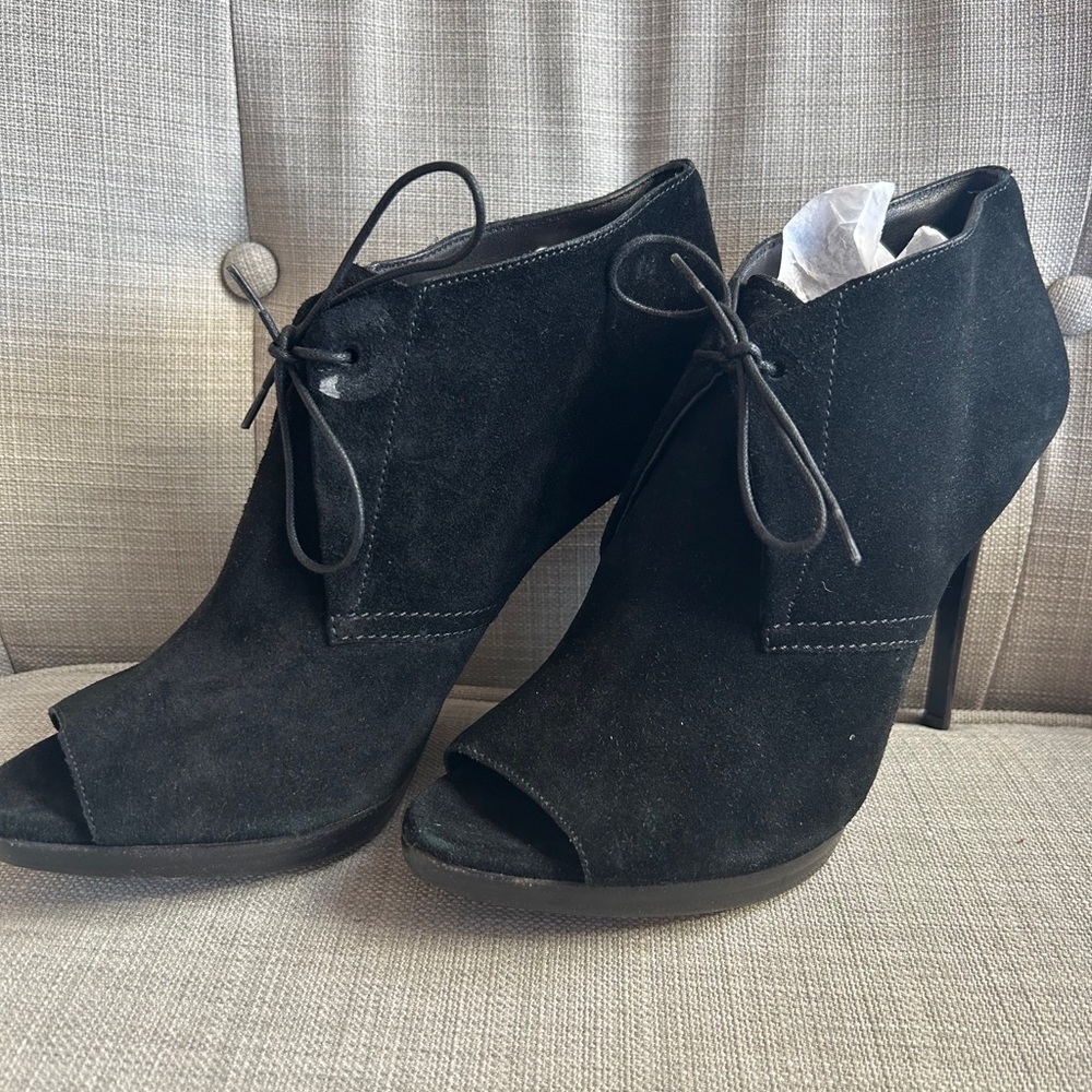 Black Suede Women's Ankle Boots